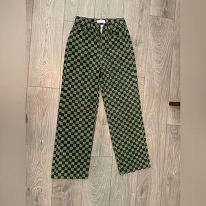 OAK + FORT Retro High-waisted Straight Jeans